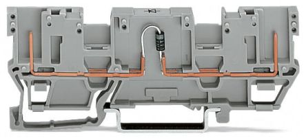 WAGO 769-208/281-411 769 Series Grey, 4mm², Wire Termination, CSA [769-208/281-411]; 279-3515