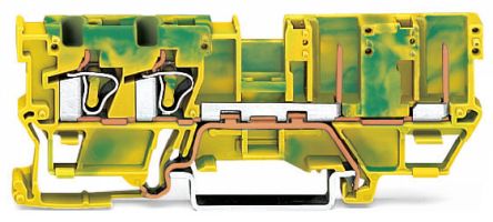 WAGO 769-217 769 Series Green, Yellow, 4mm², 1-Level, Cage Clamp Termination, CSA [769-217]; 279-3522