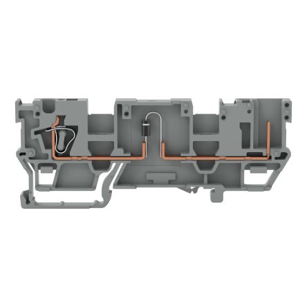 WAGO 769-218/281-410 769 Series Grey, 4mm², 1-Level, Cage Clamp Termination, CSA [769-218/281-410]; 279-3523