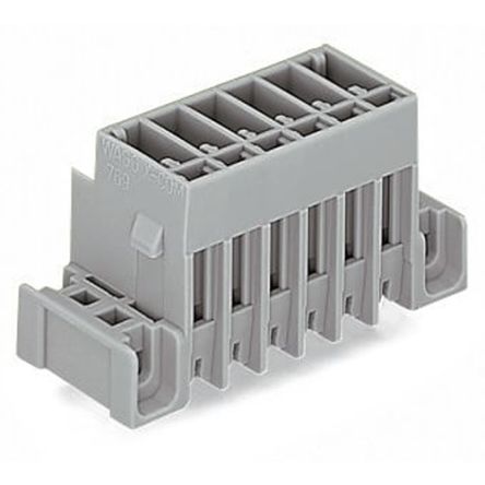 WAGO 769 Series Straight PCB PCB Header, 5 Contact(s), 5 mm Pitch, 1 Row(s), Shrouded [769-635/003-000]; 279-3666