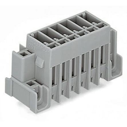 WAGO 769 Series Straight PCB PCB Header, 8 Contact(s), 5 mm Pitch, 1 Row(s), Shrouded [769-638/004-000]; 279-3668