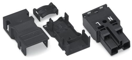 WAGO 770 Series Plug, 2-Pole, Cable Mount, 25A, IP20 [770-112/041-000]; 279-3694