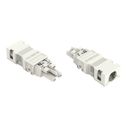 WAGO 770 Series Socket, 2-Pole, Female, Cable Mount, 25A, IP20 [770-122/041-000]; 279-3701