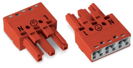 WAGO 770 Series Socket, 3-Pole, Female, Cable Mount, 25A, IP20 [770-1303]; 279-3702