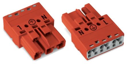 WAGO 770 Series Plug, 3-Pole, Cable Mount, 25A, IP20 [770-1313]; 279-3706
