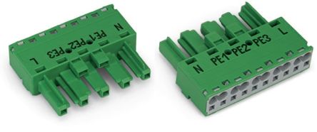 WAGO 770 Series Socket, 5-Pole, Female, Cable Mount, 25A, IP20 [770-1325]; 279-3711