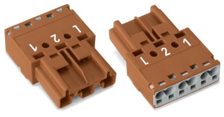 WAGO 770 Series Plug, 3-Pole, Cable Mount, 25A, IP20 [770-1373]; 279-3718