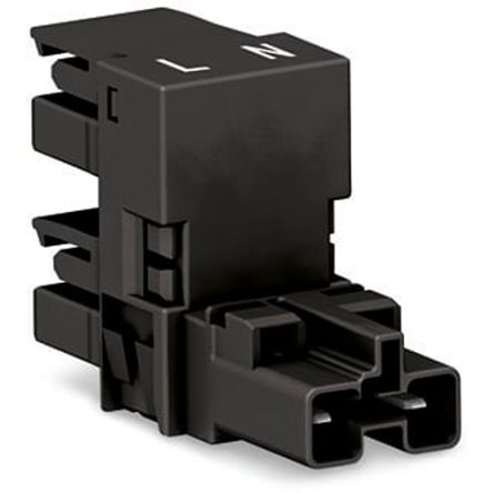 WAGO 770 Series Distribution Connector, 2-Pole, Female, Male, Cable Mount, 25A, IP20 [770-1634]; 279-3724