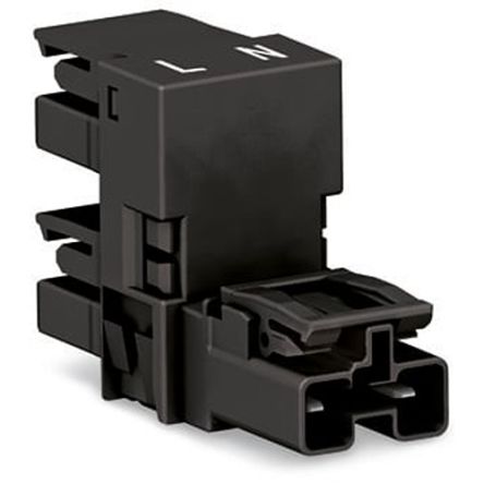 WAGO 770 Series Distribution Connector, 2-Pole, Female, Male, Cable Mount, 25A, IP20 [770-1636]; 279-3725