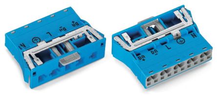 WAGO 770 Series Plug, 5-Pole, Snap-In, 25A, IP20 [770-2115/007-000]; 279-3742