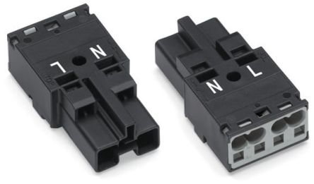 WAGO 770 Series Plug, 2-Pole, Cable Mount, 25A, IP20 [770-212]; 279-3743