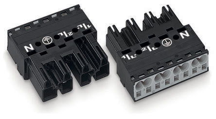WAGO 770 Series Plug, 4-Pole, Cable Mount, 25A, IP20 [770-214]; 279-3745