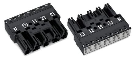 WAGO 770 Series Plug, 5-Pole, Cable Mount, 25A, IP20 [770-215]; 279-3746