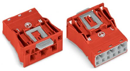 WAGO 770 Series Plug, 3-Pole, Snap-In, 25A, IP20 [770-2313]; 279-3753