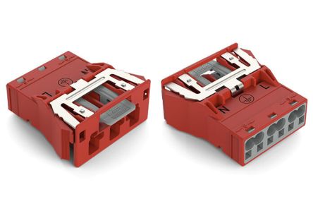 WAGO 770 Series Plug, 3-Pole, Snap-In, 25A, IP20 [770-2313/007-000]; 279-3755