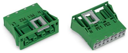WAGO Heavy Duty Power Connector, 25A, Socket, 770 Series, 4 Contacts [770-2324]; 279-3758