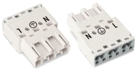 WAGO 770 Series Plug, 3-Pole, Cable Mount, 25A, IP20 [770-233]; 279-3759