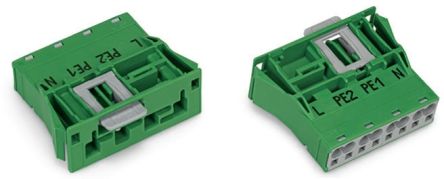 WAGO 770 Series Plug, 4-Pole, Snap-In, 25A, IP20 [770-2334]; 279-3761