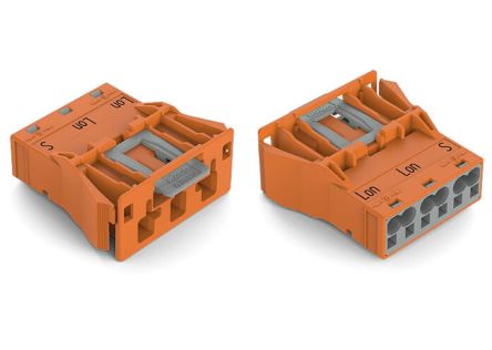 WAGO 770 Series Plug, 3-Pole, Snap-In, 25A, IP20 [770-2353]; 279-3766