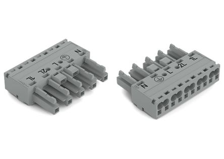 WAGO 770 Series Socket, 5-Pole, Female, Cable Mount, 25A, IP20 [770-245/064-000]; 279-3773