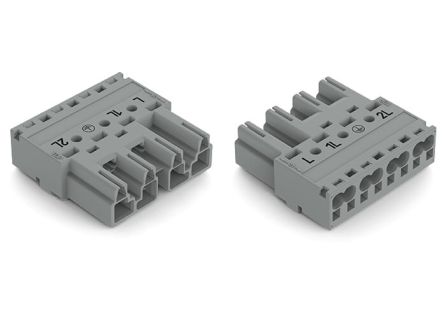 WAGO 770 Series Plug, 5-Pole, Cable Mount, 25A, IP20 [770-255/064-000]; 279-3780