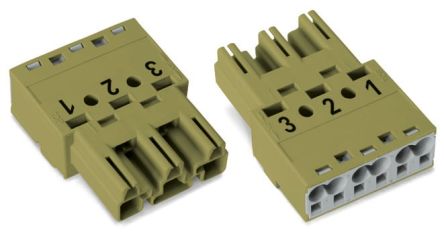 WAGO 770 Series Plug, 3-Pole, Cable Mount, 25A, IP20 [770-273]; 279-3786