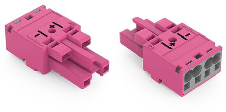 WAGO 770 Series Socket, 2-Pole, Female, Cable Mount, 25A, IP20 [770-282/080-000]; 279-3789