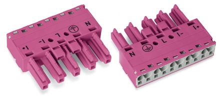 WAGO 770 Series Socket, 5-Pole, Female, Cable Mount, 25A, IP20 [770-285/080-000]; 279-3793