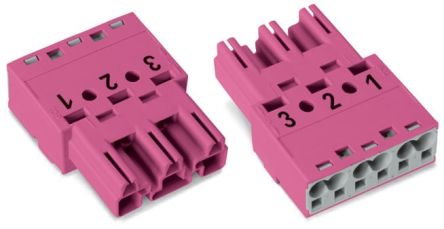 WAGO 770 Series Plug, 3-Pole, Cable Mount, 25A, IP20 [770-293]; 279-3796