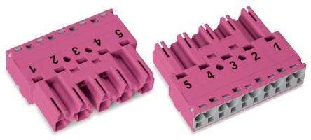 WAGO 770 Series Plug, 5-Pole, Cable Mount, 25A, IP20 [770-295]; 279-3799