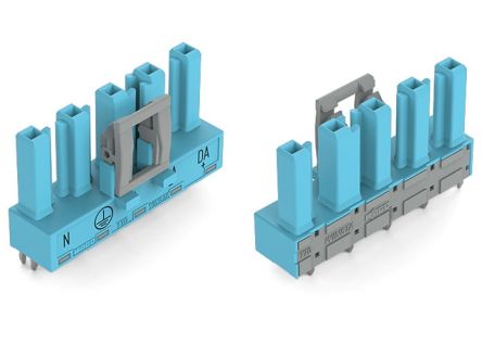 WAGO 770 Series Straight PCB Mount PCB Socket, 5-Contact, 1-Row, 10mm Pitch, Cage Clamp Termination [770-3105]; 279-3802