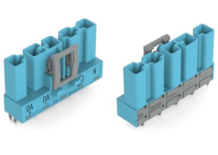 WAGO 770 Series Straight PCB PCB Header, 5 Contact(s), 10 mm Pitch, 1 Row(s), Shrouded [770-3115]; 279-3804