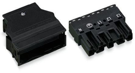 WAGO 770 Series Plug, 5-Pole, Cable Mount, 25A, IP20 [770-315]; 279-3807