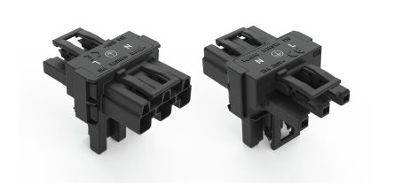 WAGO 770 Series Distribution Connector, 3-Pole, Female, Male, Cable Mount, 25A, IP20 [770-615]; 279-3856
