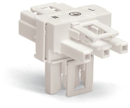 WAGO 770 Series Distribution Connector, 3-Pole, Female, Male, Cable Mount, 25A, IP20 [770-665]; 279-3884