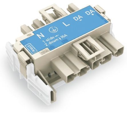 WAGO 770 Series T-Connector, 5-Pole, Cable Mount, 25A, IP20 [770-7105]; 279-3907