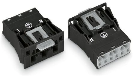 WAGO 770 Series Plug, 3-Pole, Snap-In, 25A, IP20 [770-713]; 279-3908