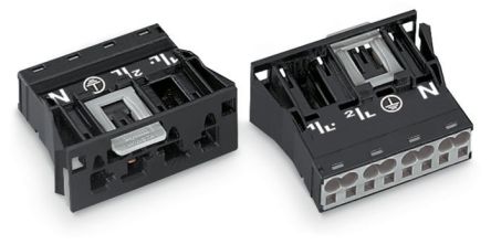 WAGO 770 Series Plug, 4-Pole, Snap-In, 25A, IP20 [770-714]; 279-3909