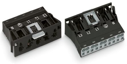WAGO 770 Series Plug, 5-Pole, Snap-In, 25A, IP20 [770-715]; 279-3911