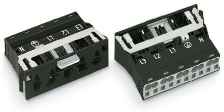 WAGO 770 Series Plug, 5-Pole, Snap-In, 25A, IP20 [770-715/007-000]; 279-3912