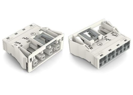 WAGO 770 Series Socket, 4-Pole, Female, Snap-In, 25A, IP20 [770-724]; 279-3914