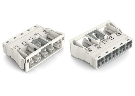 WAGO Heavy Duty Power Connector, 25A, Socket, 770 Series, 5 Contacts [770-725]; 279-3915