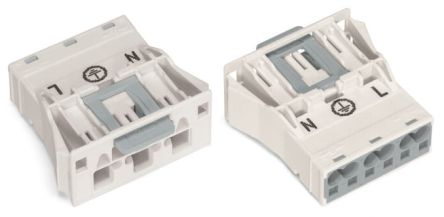 WAGO 770 Series Plug, 3-Pole, Snap-In, 25A, IP20 [770-733]; 279-3916