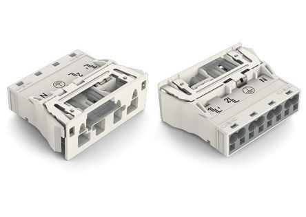WAGO 770 Series Plug, 4-Pole, Snap-In, 25A, IP20 [770-734/007-000]; 279-3919