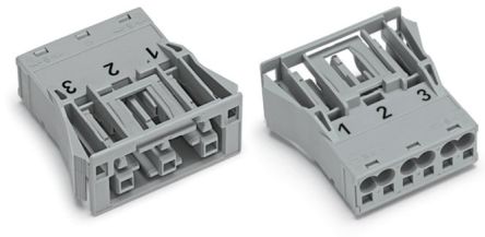 WAGO 770 Series Socket, 3-Pole, Female, Snap-In, 25A, IP20 [770-743]; 279-3920