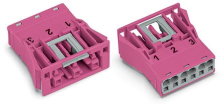 WAGO 770 Series Socket, 3-Pole, Female, Snap-In, 25A, IP20 [770-783]; 279-3927