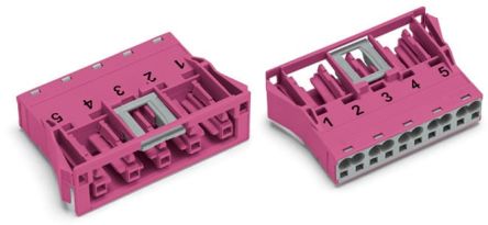 WAGO Heavy Duty Power Connector, 25A, Socket, 770 Series, 5 Contacts [770-785]; 279-3929