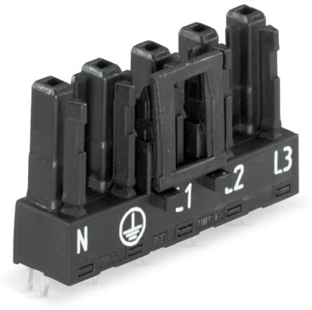 WAGO 770 Series Straight PCB Mount PCB Socket, 5-Contact, 1-Row, 10mm Pitch, Cage Clamp Termination [770-805]; 279-3937