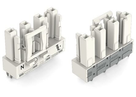 WAGO 770 Series Straight PCB Mount PCB Socket, 4-Contact, 1-Row, 10mm Pitch, Cage Clamp Termination [770-824]; 279-3948
