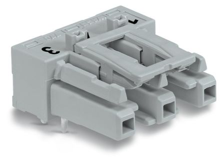 WAGO 770 Series Angled PCB Mount PCB Socket, 3-Contact, 1-Row, 10mm Pitch, Cage Clamp Termination [770-843/011-000]; 279-3960